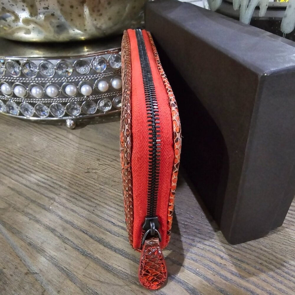 Euc Authentic Bottega Veneta Python Zippy Wallet - image 4